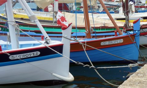 See the local fishing boats in the harbour on a St Tropez yacht charter